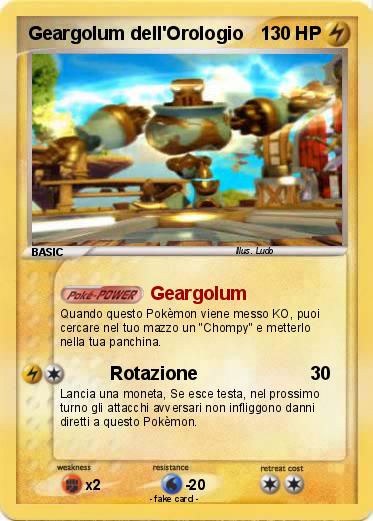 Pokemon Geargolum dell'Orologio