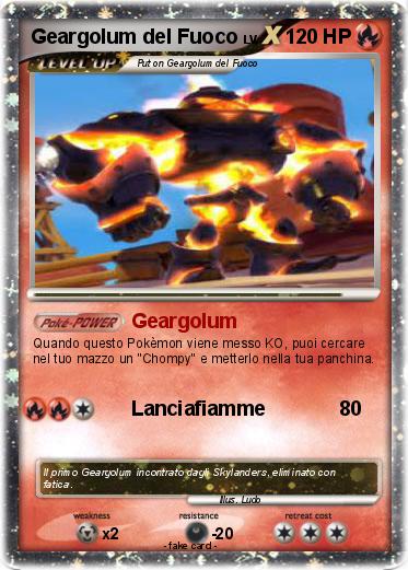 Pokemon Geargolum del Fuoco