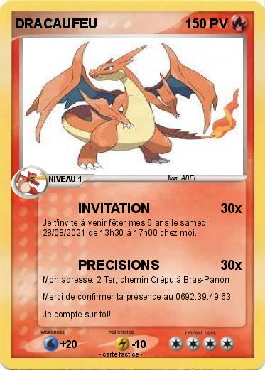 Pokemon DRACAUFEU