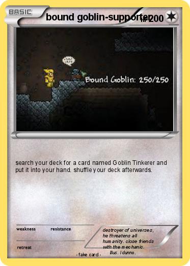 Pokemon bound goblin-supporter