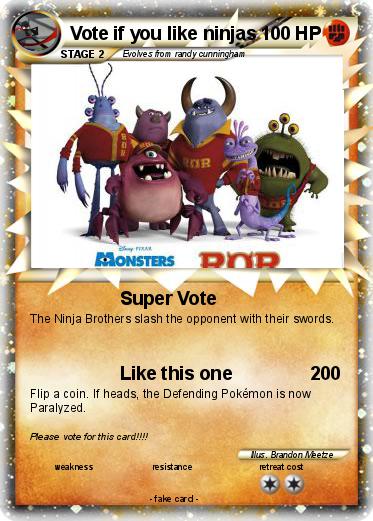 Pokemon Vote if you like ninjas