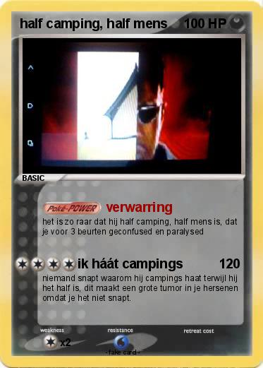 Pokemon half camping, half mens