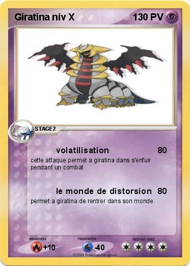 Pokemon Giratina niv X