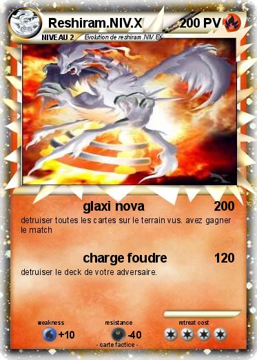 Pokemon Reshiram.NIV.X