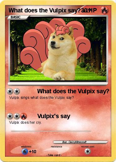Pokemon What does the Vulpix say?