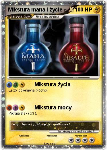 Pokemon Mikstura mana i życie