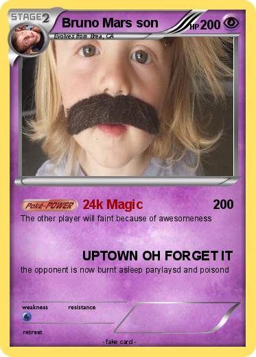 Pokemon Bruno Mars son