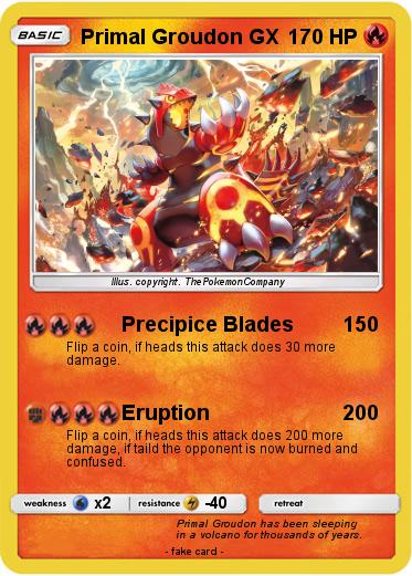 Pokemon Primal Groudon GX