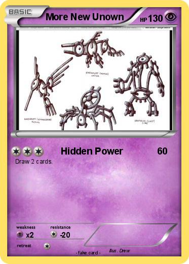 Pokemon More New Unown
