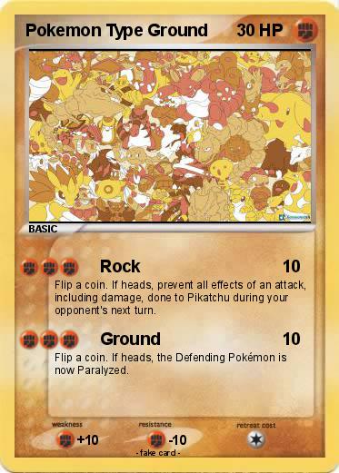 Pokemon Pokemon Type Ground
