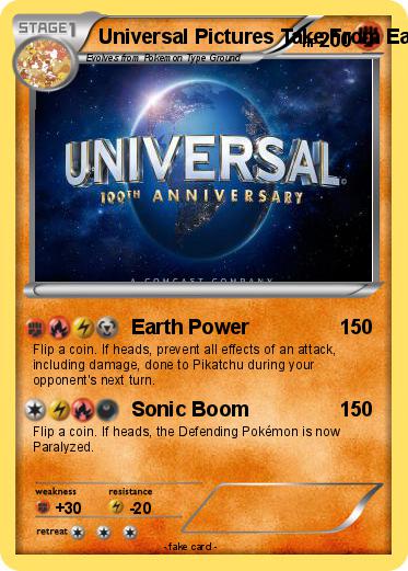 Pokemon Universal Pictures Take From Earth