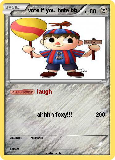 Pokemon vote if you hate bb