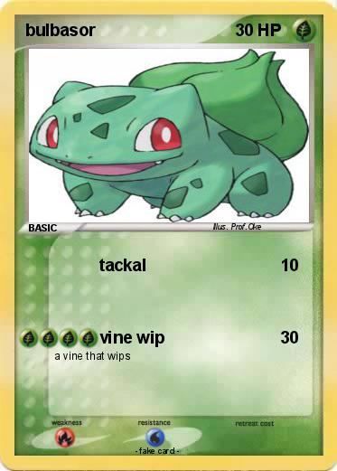 Pokemon bulbasor