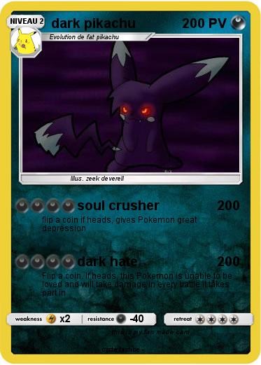 Pokemon dark pikachu