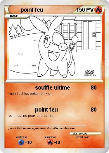 Pokemon point feu