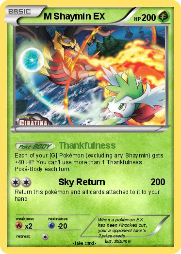 Pokemon M Shaymin EX