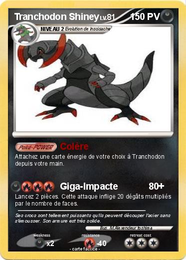 Pokemon Tranchodon Shiney