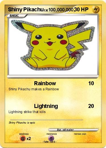 Pokemon Shiny Pikachu