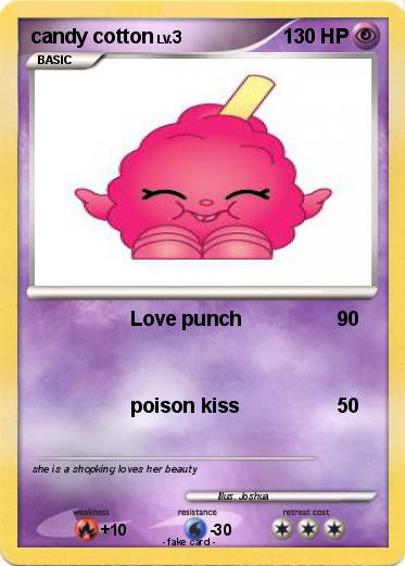 Pokemon candy cotton