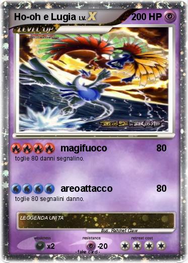 Pokemon Ho-oh e Lugia