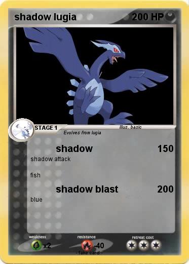 Pokemon shadow lugia