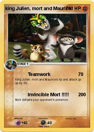 Pokemon king Julien, mort and Maurice