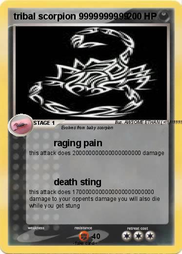 Pokemon tribal scorpion 9999999999