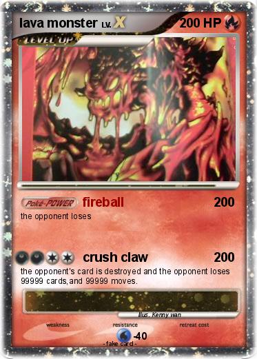 Pokemon lava monster