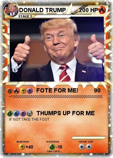 Pokemon DONALD TRUMP