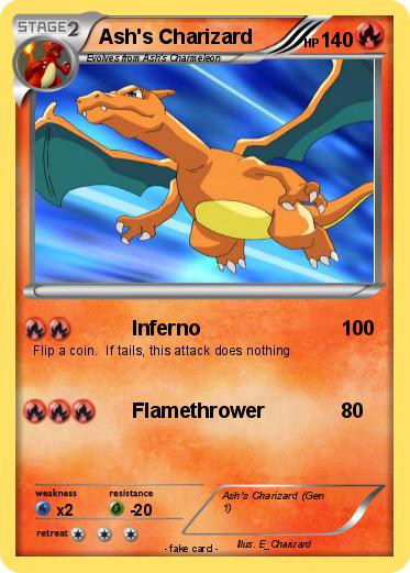 Pokemon Ash's Charizard