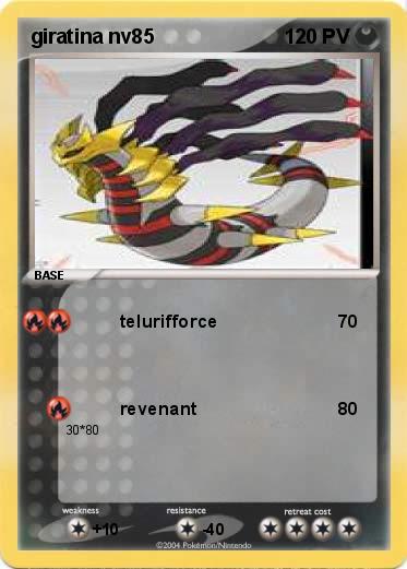 Pokemon giratina nv85                 