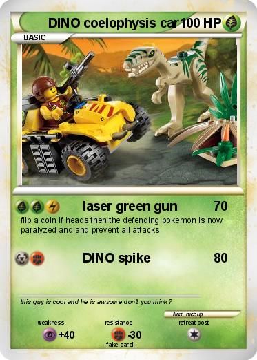 Pokemon DINO coelophysis car