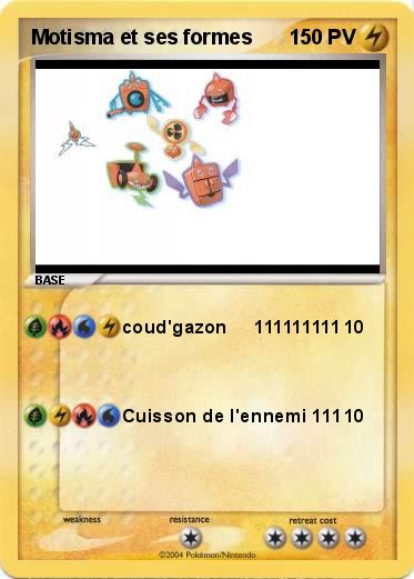 Pokemon Motisma et ses formes  