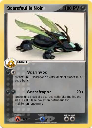 Pokemon Scarafeuille Noir