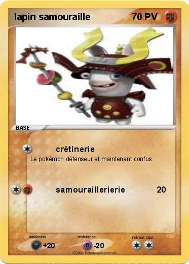 Pokemon lapin samouraille