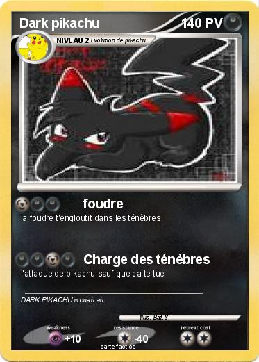 Pokemon Dark pikachu