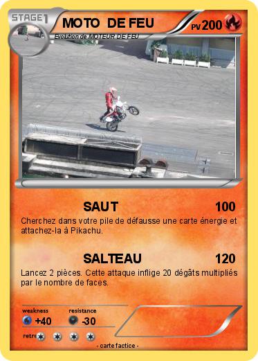 Pokemon MOTO  DE FEU