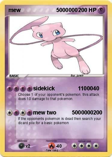 Pokemon mew                       5000000