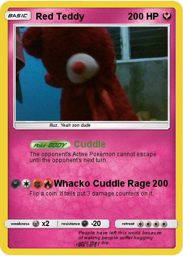 Pokemon Red Teddy