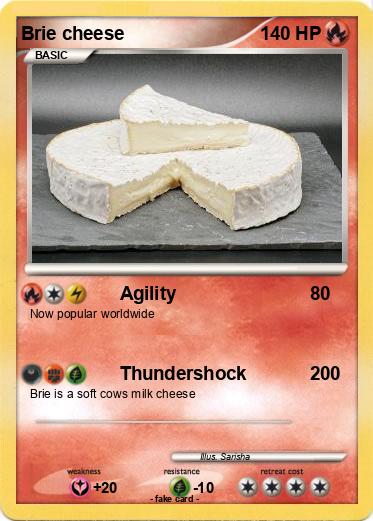 Pokemon Brie cheese