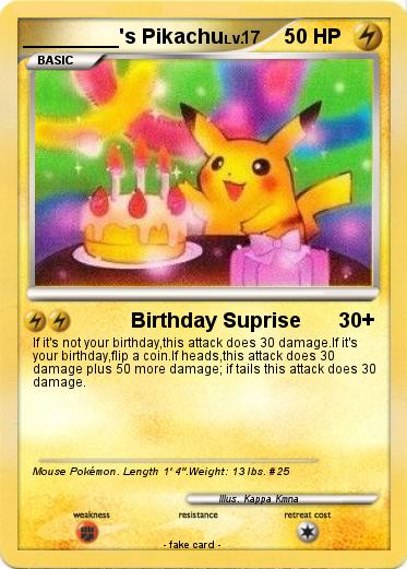 Pokemon ________'s Pikachu