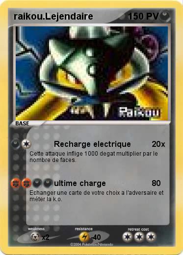 Pokemon raikou.Lejendaire