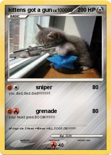 Pokemon kittens got a gun