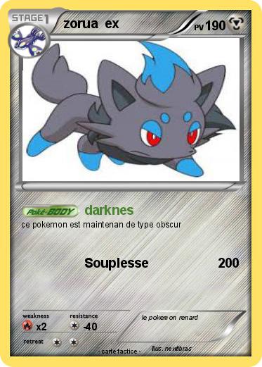 Pokemon zorua  ex
