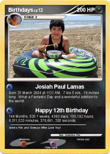 Pokemon Birthdays