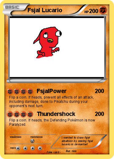 Pokemon Fsjal Lucario