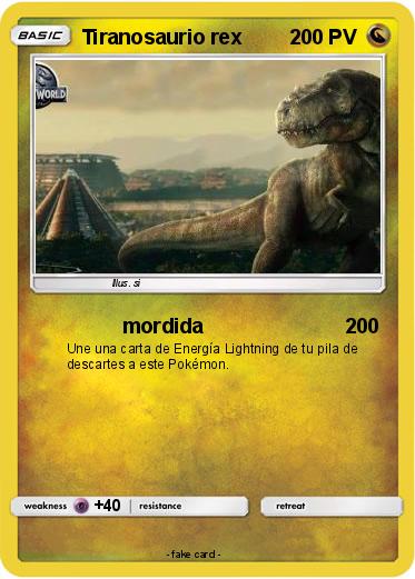 Pokemon Tiranosaurio rex