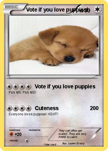 Pokemon Vote if you love puppies!