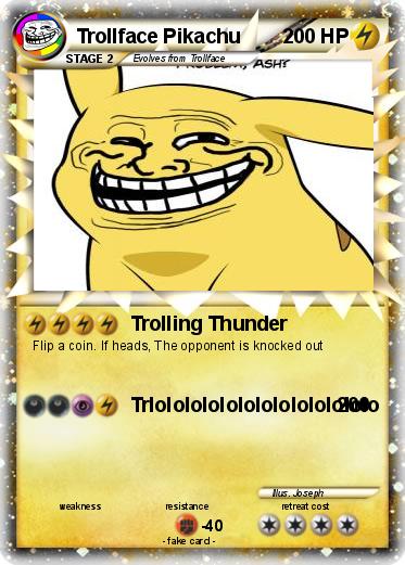Pokemon Trollface Pikachu