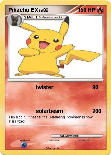 Pokemon Pikachu EX